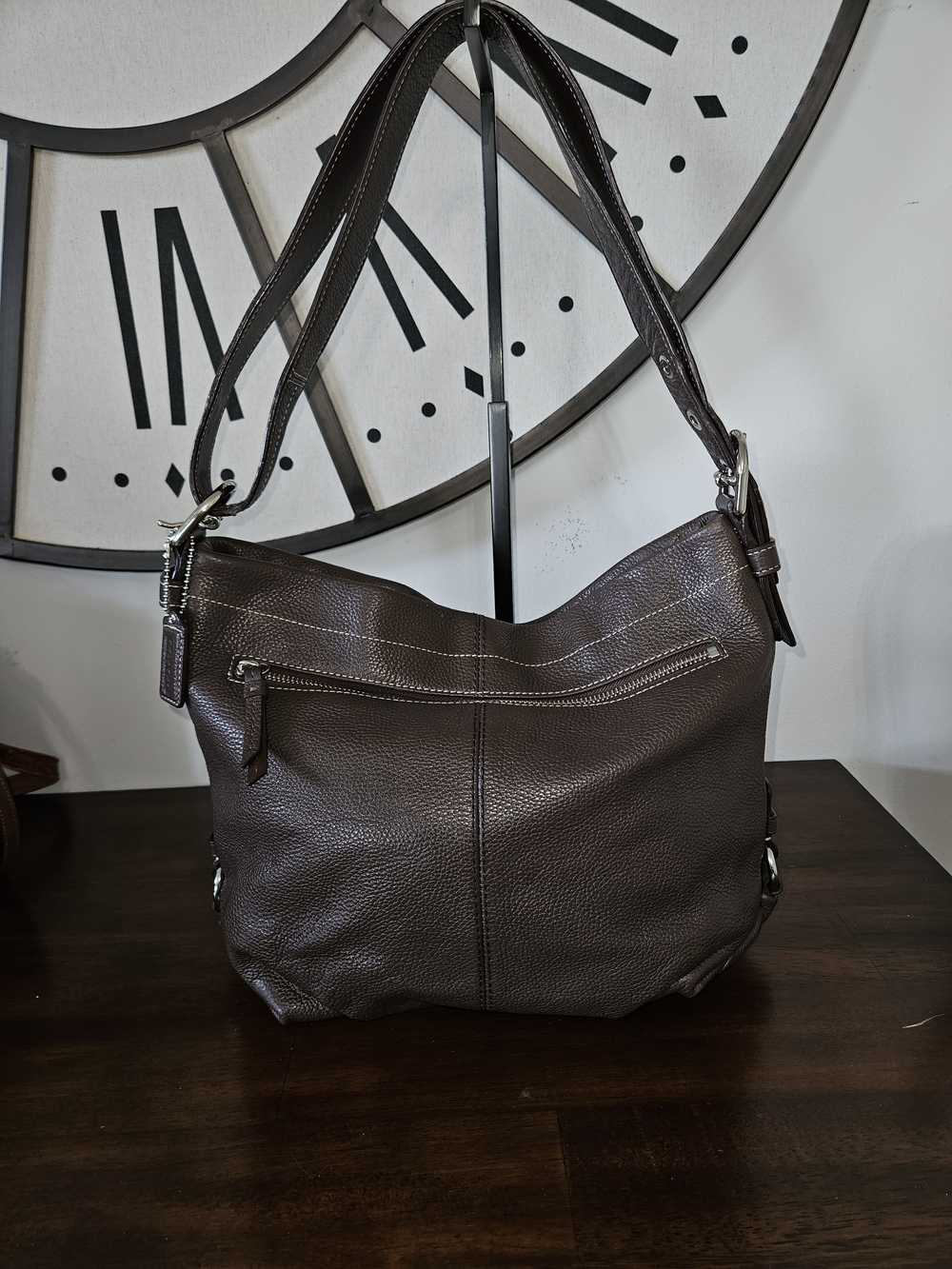 Coach Brown Leather Shoulder Bag - Picture 2 of 9